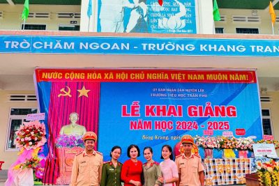 Chương trình giáo dục “An toàn giao thông” cho học sinh trường TH Trần Phú.